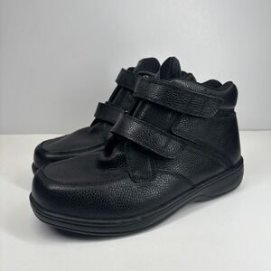 Orthofeet Glacier Gorge 581 Men's US 7.5 4E X-Wide Black Strap Orthopedic Boots